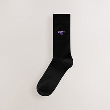Load image into Gallery viewer, Bright Dinosaur Fun Embroidered Socks 8 Pack
