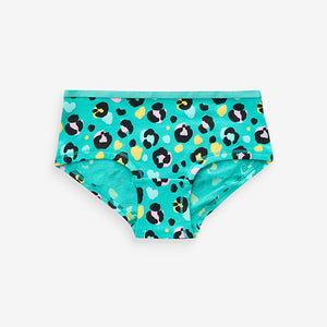 Pink/Purple Animal Print Hipsters 7 Pack (3-12yrs)