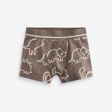 Load image into Gallery viewer, Linear Dino Print Pattern Trunks 5 Pack
