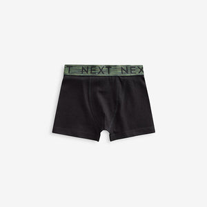 Black Autumn Waistbands Trunks 5 Pack (5-12yrs)
