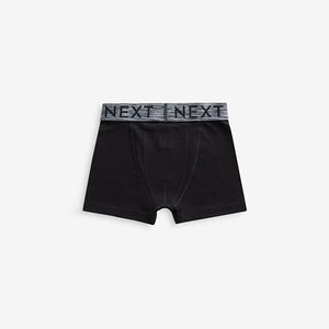 Black Autumn Waistbands Trunks 5 Pack (5-12yrs)