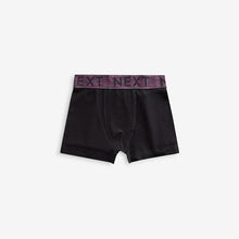 Load image into Gallery viewer, Black Autumn Waistbands Trunks 5 Pack (5-12yrs)
