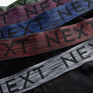 Black Autumn Waistbands Trunks 5 Pack (5-12yrs)