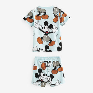 Blue Mickey Short Sleeve T-Shirt and Shorts Set (3mths-5-6yrs)