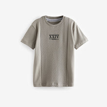 Load image into Gallery viewer, Mineral 100% Cotton Embroidery Textured Short Sleeve T-Shirt (4-12yrs)
