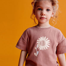 Load image into Gallery viewer, Brown Sunflower Short Sleeve T-Shirt (3mths-5-6yrs)
