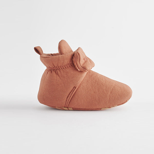 Rust Brown Cosy Baby Boots (0-2mths)