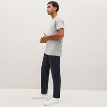 Load image into Gallery viewer, Blue Black Single Straight Fit Classic Stretch Jeans
