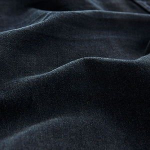 Blue Black Single Straight Fit Classic Stretch Jeans
