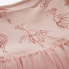 Load image into Gallery viewer, Pink Character Long Sleeve Mesh Dress (3mths-6yrs)
