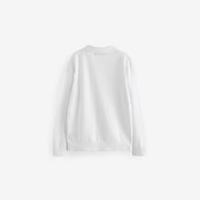 Load image into Gallery viewer, White Quarter Zip 100% Cotton Long Sleeve Knitted Polo Shirt
