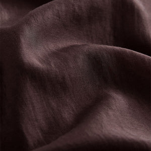 Wine Red Sheer Long Sleeve Oversized Shirt