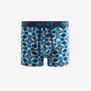 Tile Print Geo 4 pack A-Front Boxers