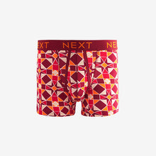 Load image into Gallery viewer, Tile Print Geo 4 pack A-Front Boxers
