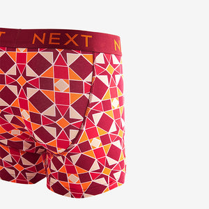 Tile Print Geo 4 pack A-Front Boxers