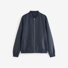 Load image into Gallery viewer, Blue Shower Resistant Bomber Jacket
