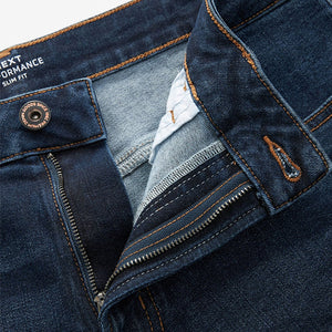 Blue Mid Indigo Slim Fit Motion Flex Jeans