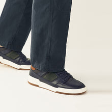 Load image into Gallery viewer, Navy Blue Smart Casual Trainers
