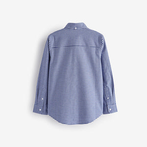 Blue/Navy Single Oxford Shirt (3-12yrs)