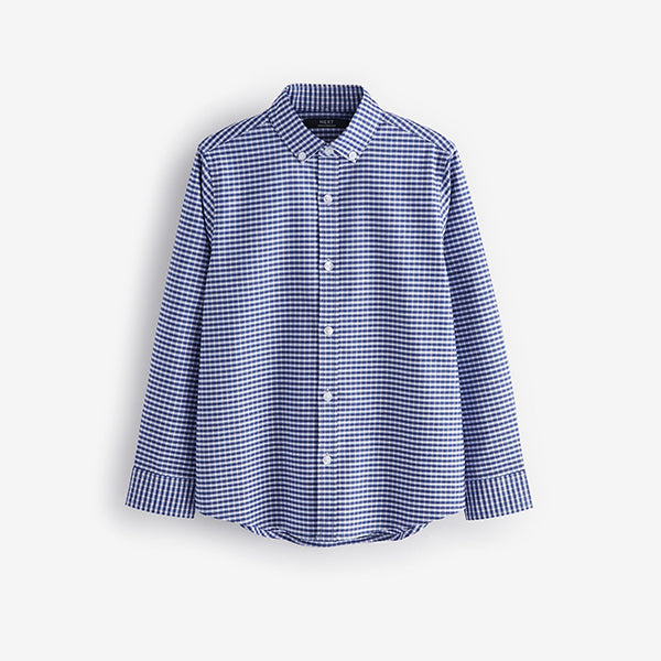 Blue/Navy Single Oxford Shirt (3-12yrs)