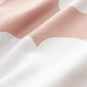 Pale Pink Heart Cotton Short Sleeve Pyjamas