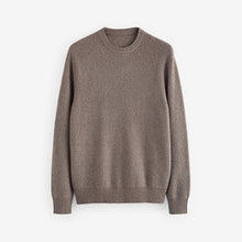 Load image into Gallery viewer, Neutral Regular Fit Knitted Crew Neck Jumper

