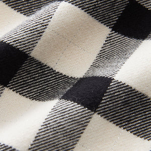 Black/White Cotton Woven Check Pyjamas 2 Pack (3-12yrs)