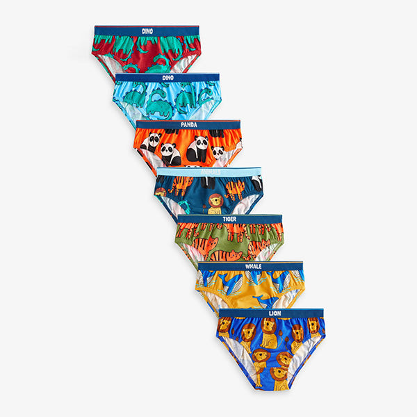 Bright Animals Cotton Briefs 7 Pack