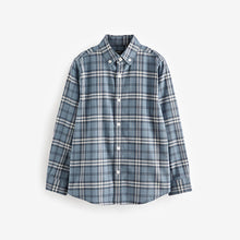 Load image into Gallery viewer, Blue Check Single Oxford Shirt (3-12yrs)
