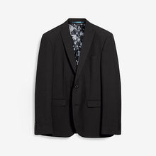Load image into Gallery viewer, Black Slim Fit Two Button Suit Jacket
