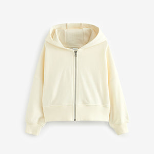 Cream Neutral Zip Through Hoodie (3-12yrs)