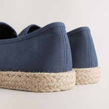 Load image into Gallery viewer, Navy Blue Mesh Espadrilles
