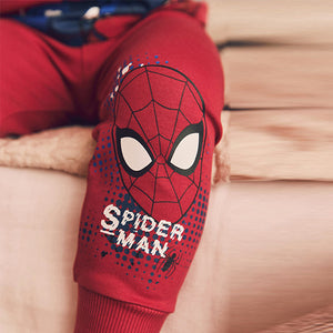 Red/Navy Spiderman 2 Pack Snuggle Pyjamas (3-10yrs)