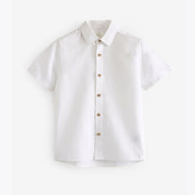 Load image into Gallery viewer, White Linen Blend Shirt (3mths-12yrs)
