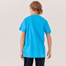 Load image into Gallery viewer, Blue Bright Regular Fit Short Sleeve T-Shirt (3-12yrs)
