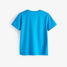 Load image into Gallery viewer, Blue Bright Regular Fit Short Sleeve T-Shirt (3-12yrs)
