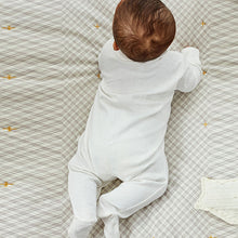 Load image into Gallery viewer, 3 Pack Delicate Appliqué Baby Tan Bear Sleepsuits (0-9mths)
