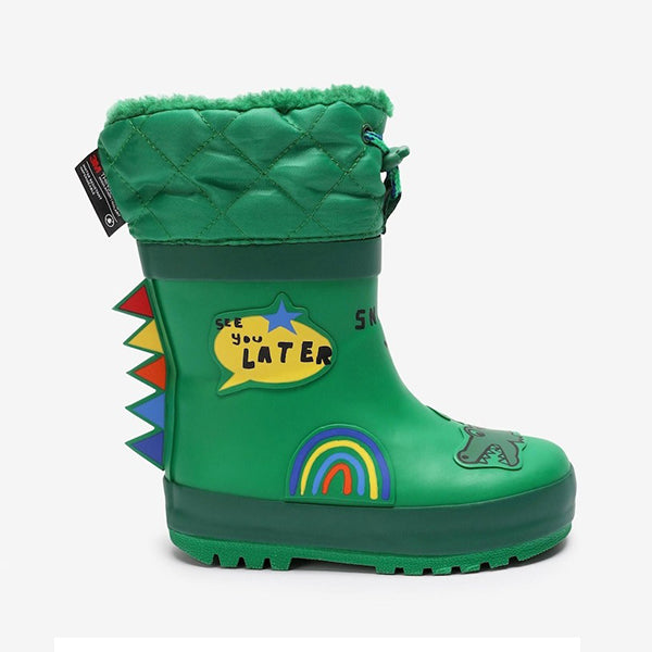 Green Next Thermal Thinsulate™ Lined Cuff Wellies (Younger Boys)