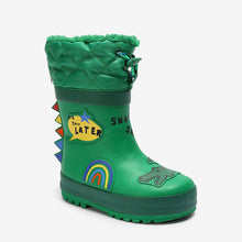 Load image into Gallery viewer, Green Next Thermal Thinsulate™ Lined Cuff Wellies (Younger Boys)
