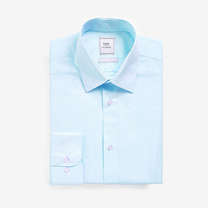 White/Light Blue/Light Pink Slim Fit Easy Care Single Cuff Oxford Shirts 3 Pack