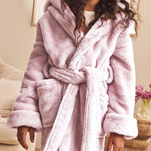 Load image into Gallery viewer, Pink Soft Touch Fleece Dressing Gown (9mths-12yrs)
