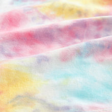 Load image into Gallery viewer, Multi Pink/Blue/Yellow Tie Dye Cycle Shorts
