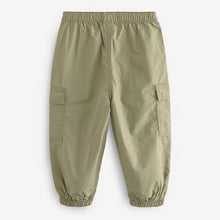 Load image into Gallery viewer, Sage Green Toggle Cargo Trousers (3mths-5-6yrs)
