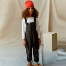 Load image into Gallery viewer, Washed Black Cargo Pocket Dungarees (3-12yrs)
