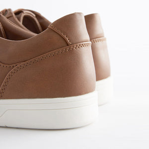 Tan Brown Smart Casual Trainers