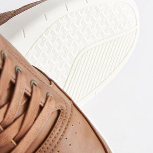 Tan Brown Smart Casual Trainers