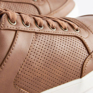 Tan Brown Smart Casual Trainers