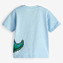 Load image into Gallery viewer, Blue Dinosaur Short Sleeve Character T-Shirt
