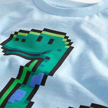 Load image into Gallery viewer, Blue Dinosaur Short Sleeve Character T-Shirt
