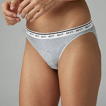 Load image into Gallery viewer, Monochrome Hight Leg Cotton Rich Logo Knickers 4 Pack
